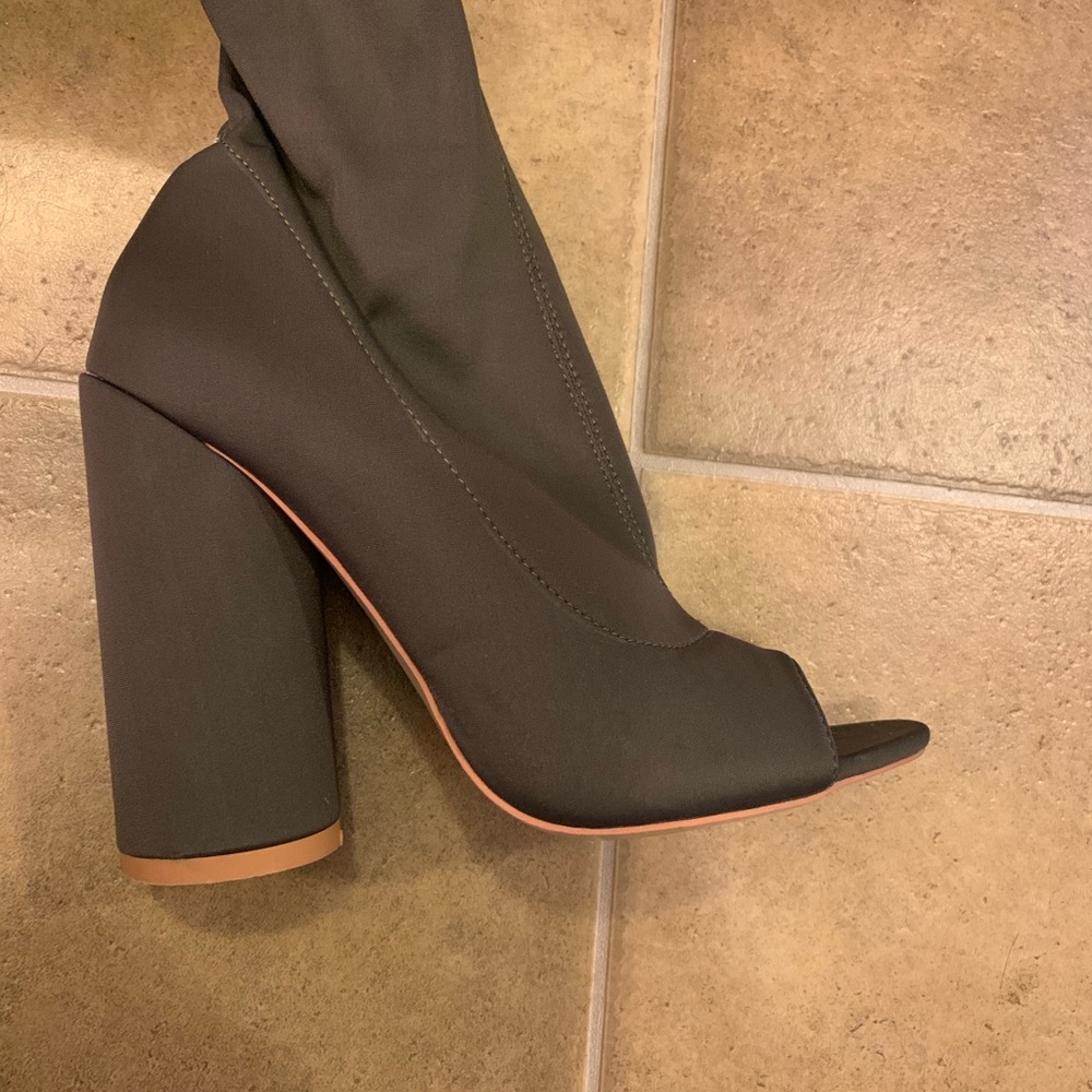 Olive Thigh High Boot